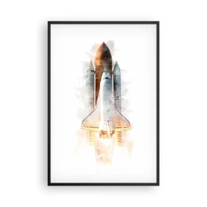 Poster în ramă neagră - Exploratorii la start - 61x91 cm