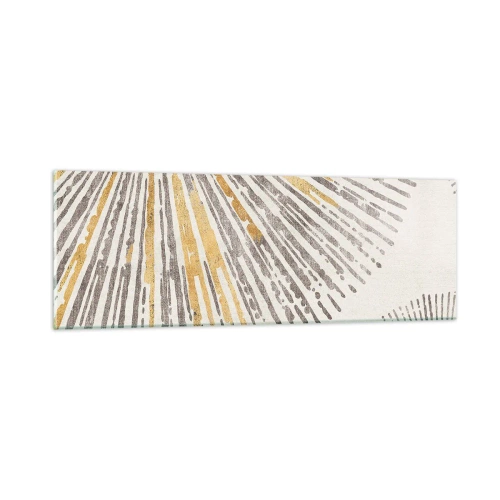 Tablou pe sticlă - Frumusețea razei - 90x30 cm