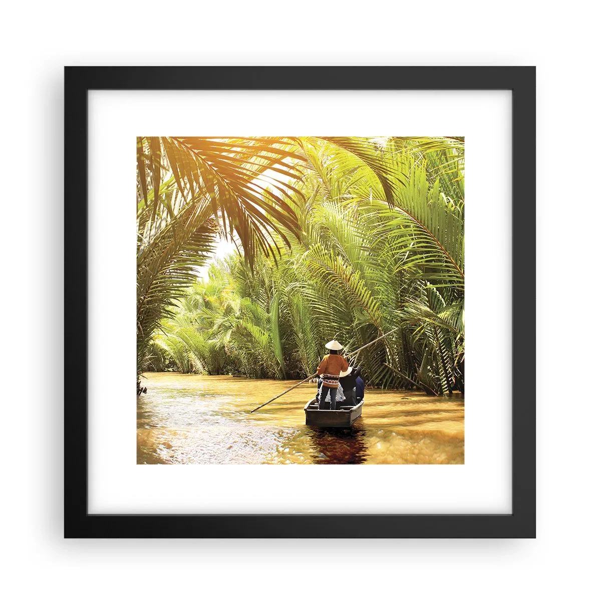 Poster în ramă neagră - Prin cheile din palmieri - 30x30 cm