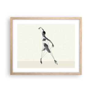 Poster în ramă de stejar deschis - Într-un teatru de lumină - 50x40 cm