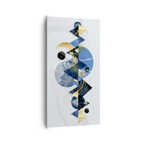 Tablou pe pânză - Peisaj geometric - 65x120 cm