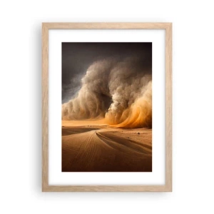 Poster în ramă de stejar deschis - Mânia deșertului - 30x40 cm