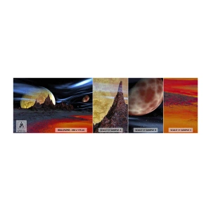 Mostră tapet Premium Canvas - Lumea necunoscută - Abstracția, Cosmos, 3D - 100x30 cm