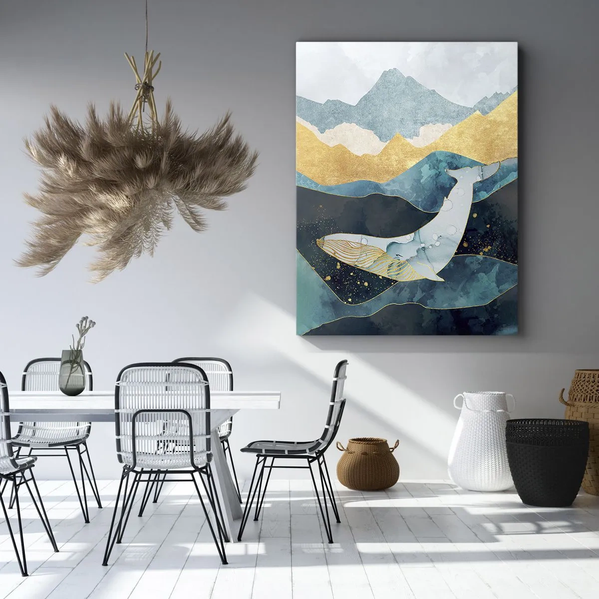 Tablou pe pânză Canvas - Frumusețea rece a nordului - 80x120 cm