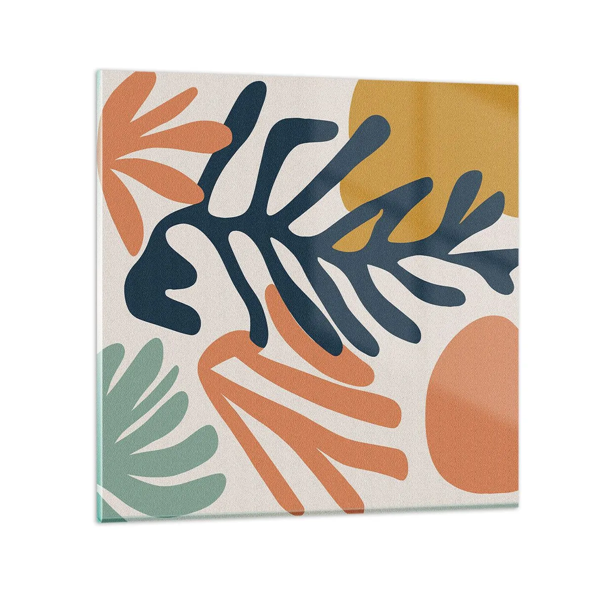 Tablou pe sticlă - Mări de corali - 60x60 cm