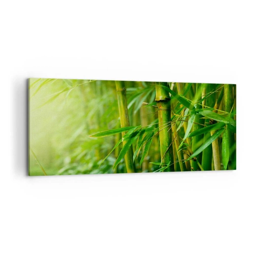 Tablou pe pânză - Cunoașteți verdeața în sine - 100x40 cm