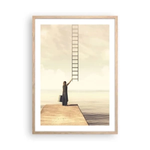 Poster în ramă de stejar deschis - O călătorie conceptuală - 50x70 cm