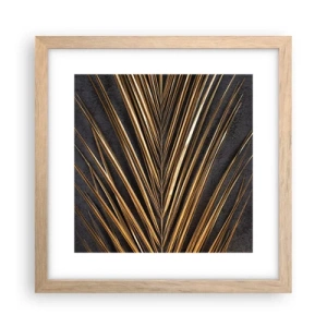 Poster în ramă de stejar deschis - Aur tropical - 30x30 cm