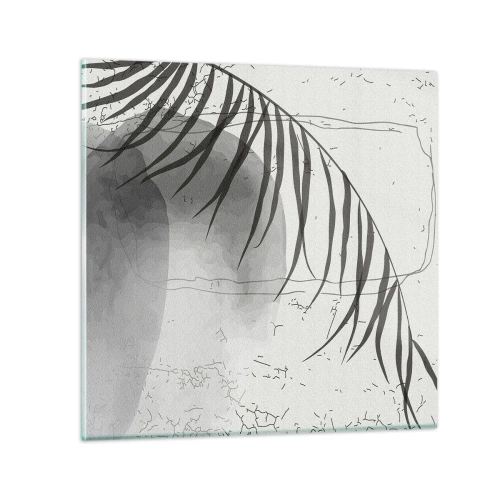 Tablou pe sticlă - Exotismul subtil al naturii - 30x30 cm