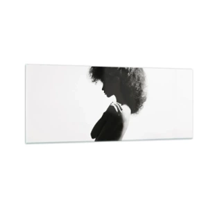Tablou pe sticlă - Ca o floare pe o tulpină subțire - 100x40 cm
