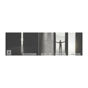 Mostră de Tapet Standard Eco - Un pas spre un viitor luminos - Abstracția, Om, Bucată - 100x30 cm