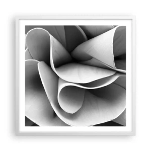 Poster în ramă albă - Se întâmplă în spațiu - 60x60 cm