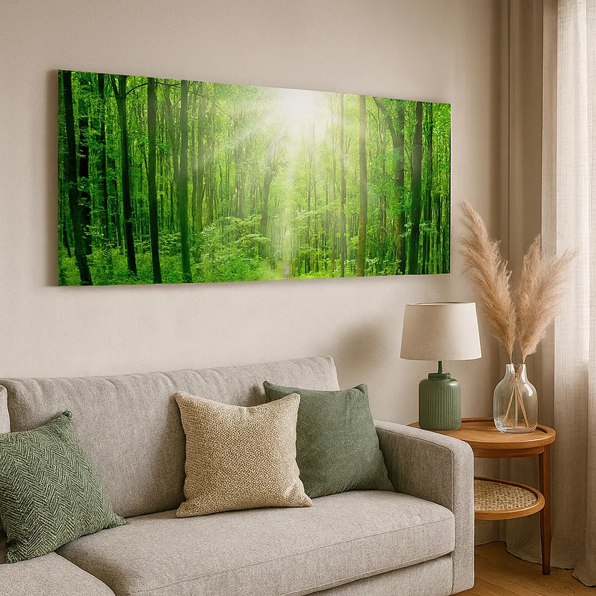 Tablou pe pânză - Catedrala verde - 30x30 cm