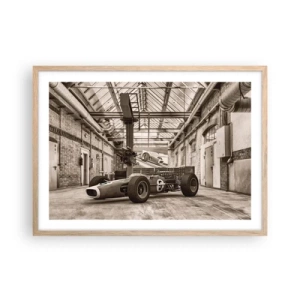 Poster în ramă de stejar deschis - Odihna învingătorului - 70x50 cm