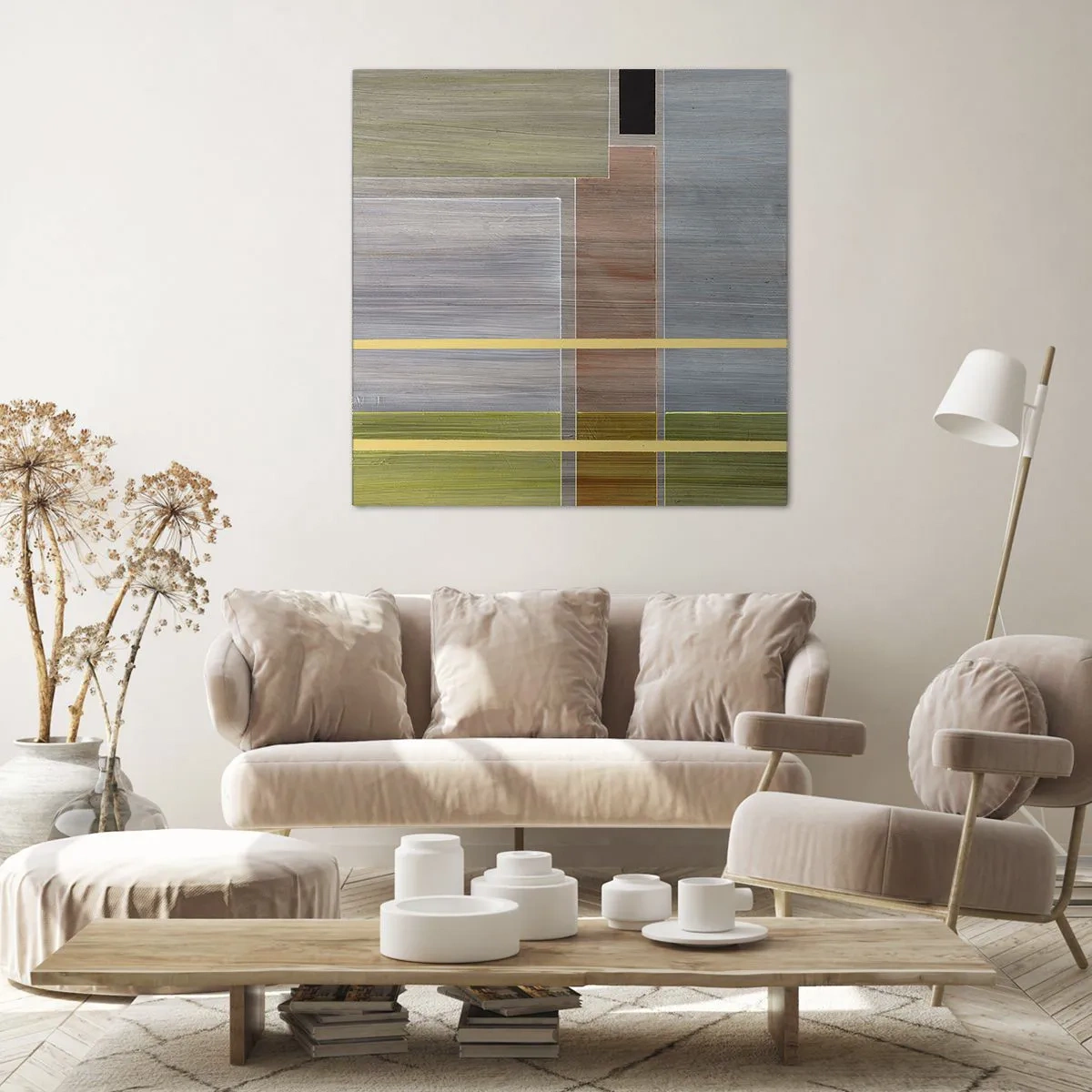 Tablou pe pânză - Drept și liniștit - 70x70 cm