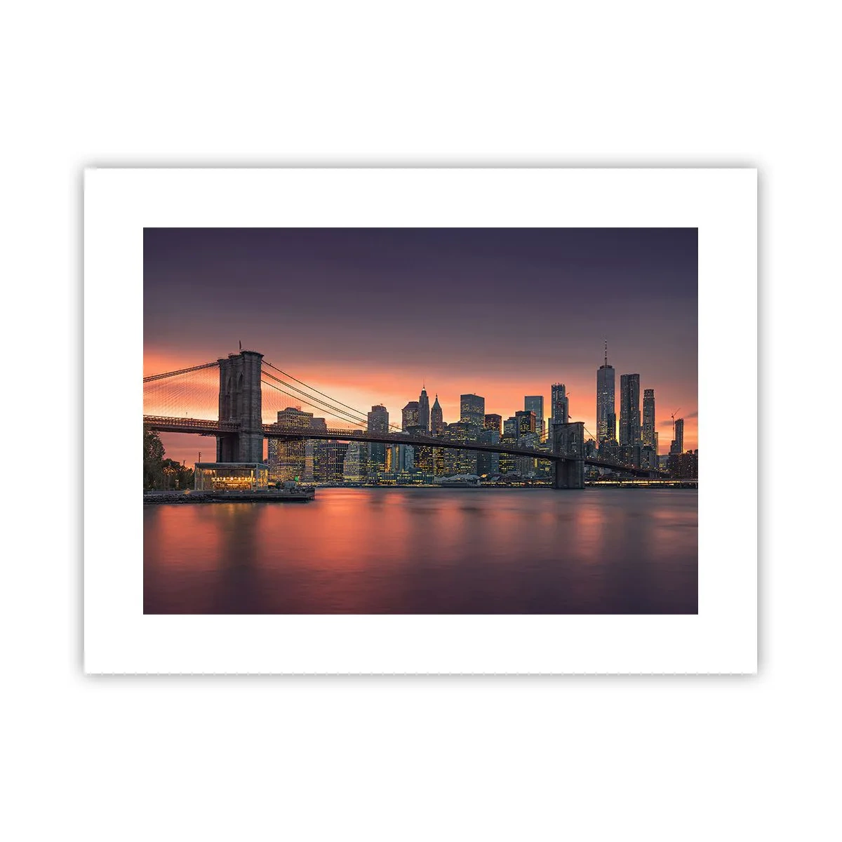 Poster - Scufundate în tăcerea liliachie - 40x30 cm