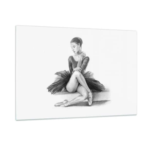 Tablou pe sticlă - Încântată de dans - 120x80 cm