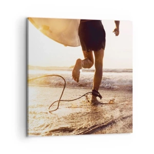 Tablou pe pânză - Pentru a întâmpina valul - 60x60 cm