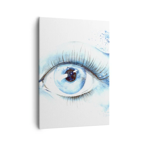 Tablou pe pânză - Scufundă-te în albastrul privirii - 50x70 cm