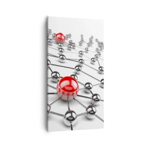 Tablou pe pânză - Plasă de argint - 55x100 cm