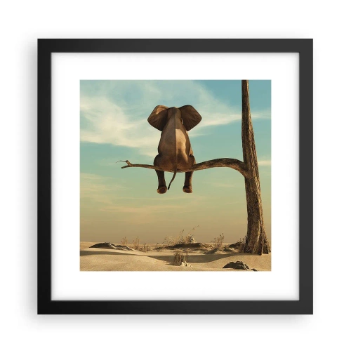 Poster în ramă neagră - Un nou punct de vedere - 30x30 cm