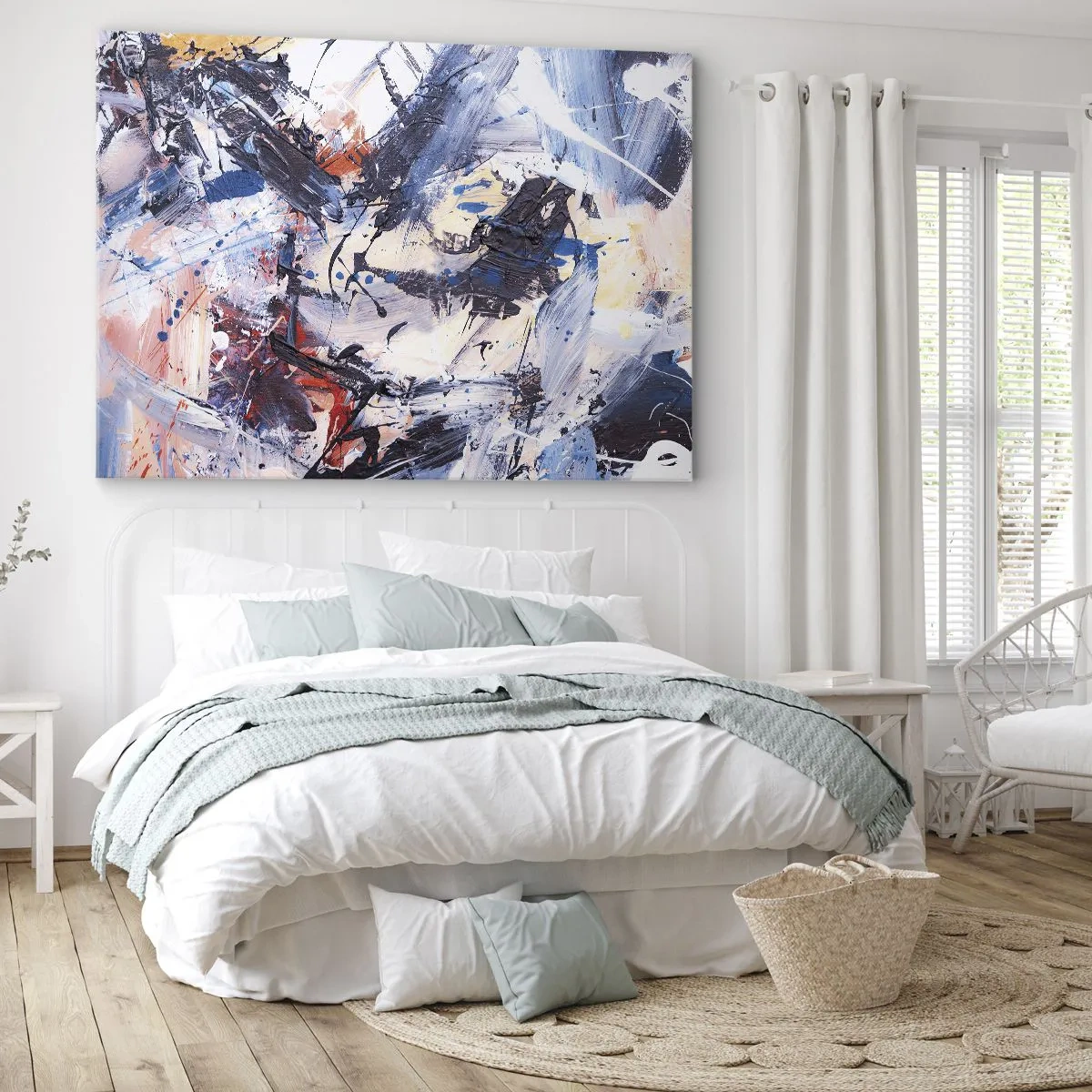 Tablou pe pânză - Dansul nebun al abstracției - 120x80 cm