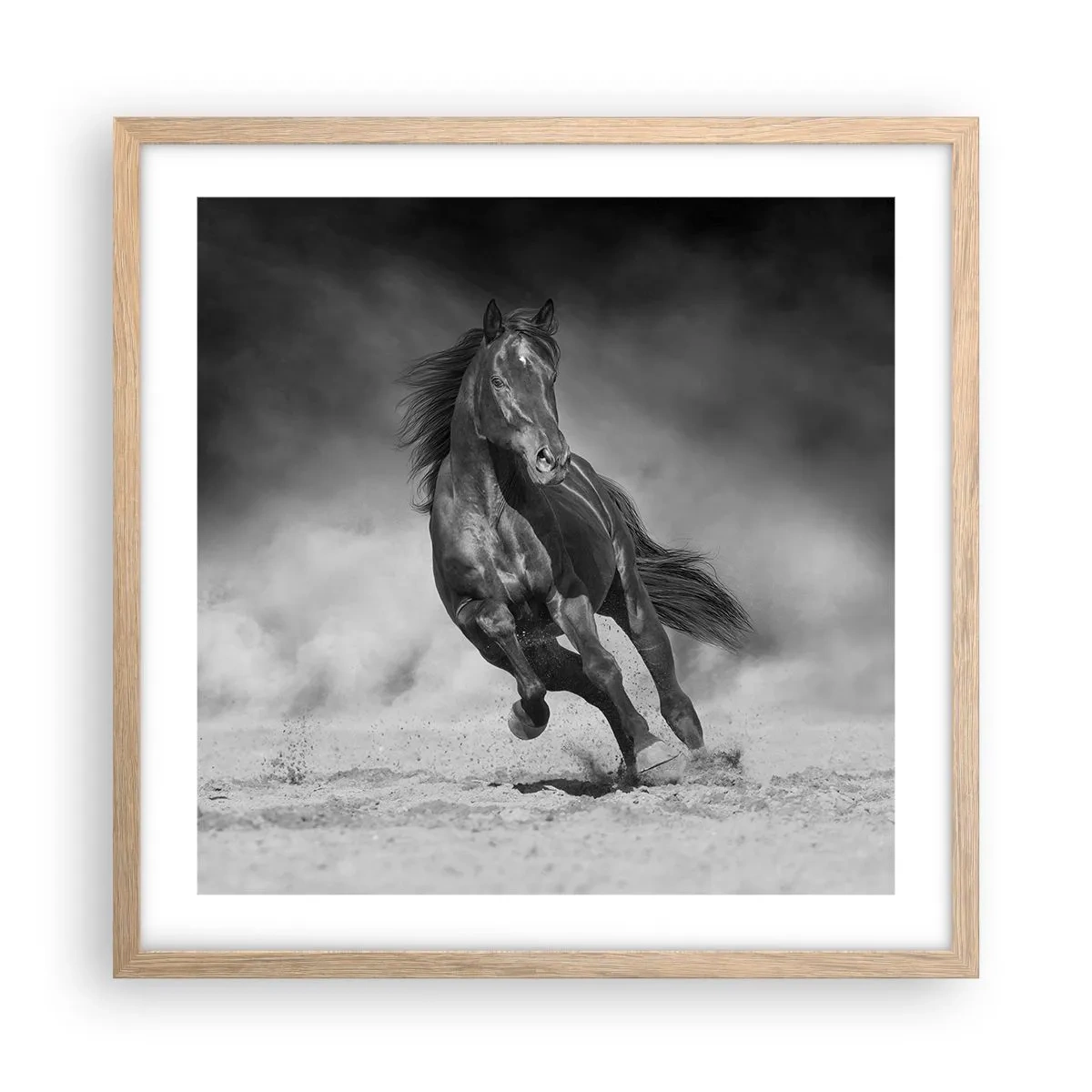 Poster în ramă de stejar deschis - Dorința emirului - 50x50 cm