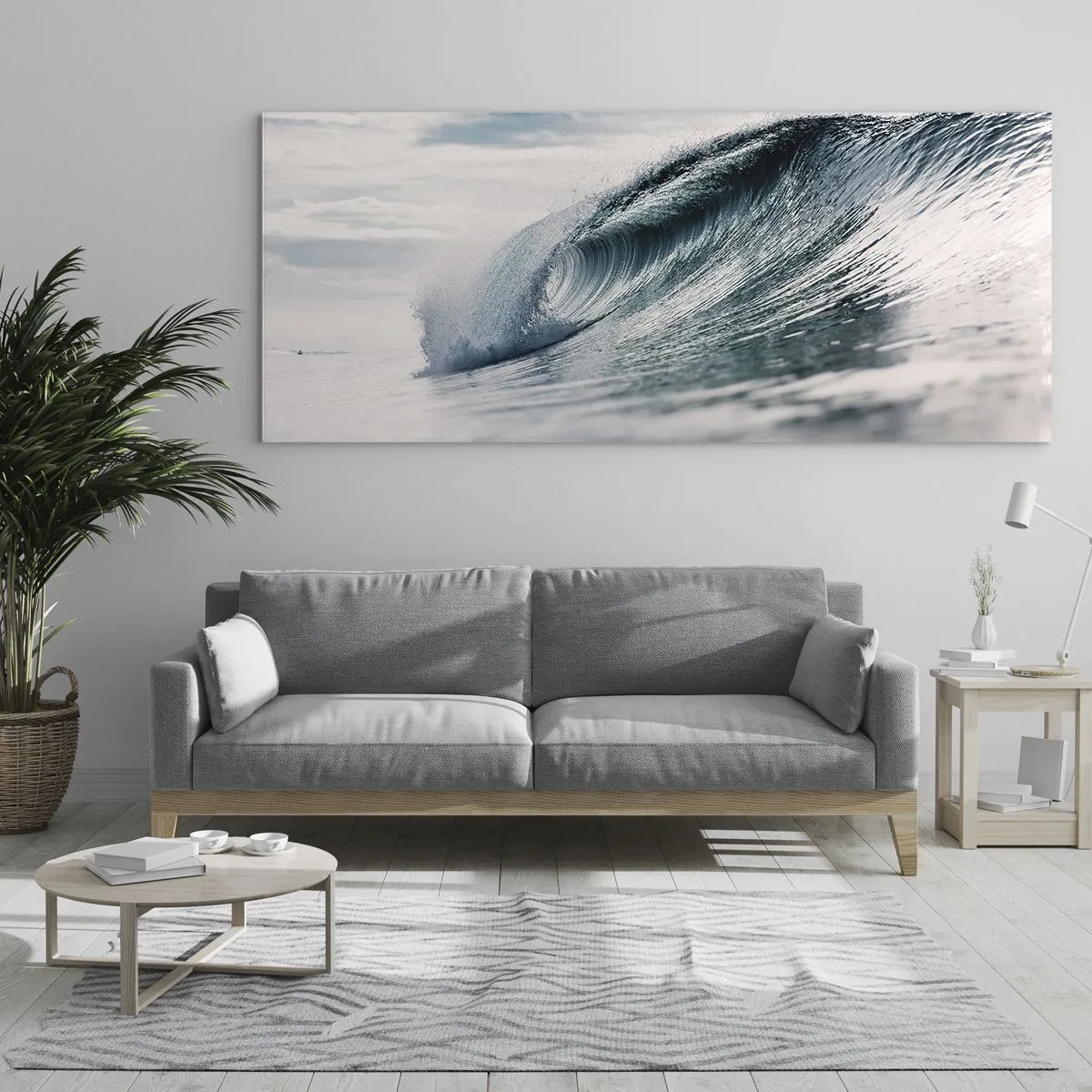 Tablou pe sticlă - Summitul apei - 100x40 cm
