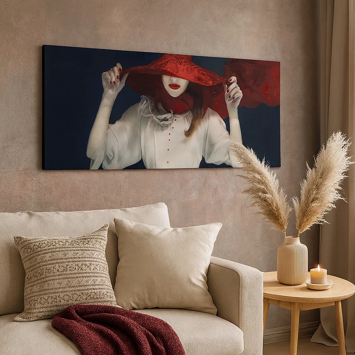 Tablou pe pânză - Frumoasa fantomă - 30x30 cm