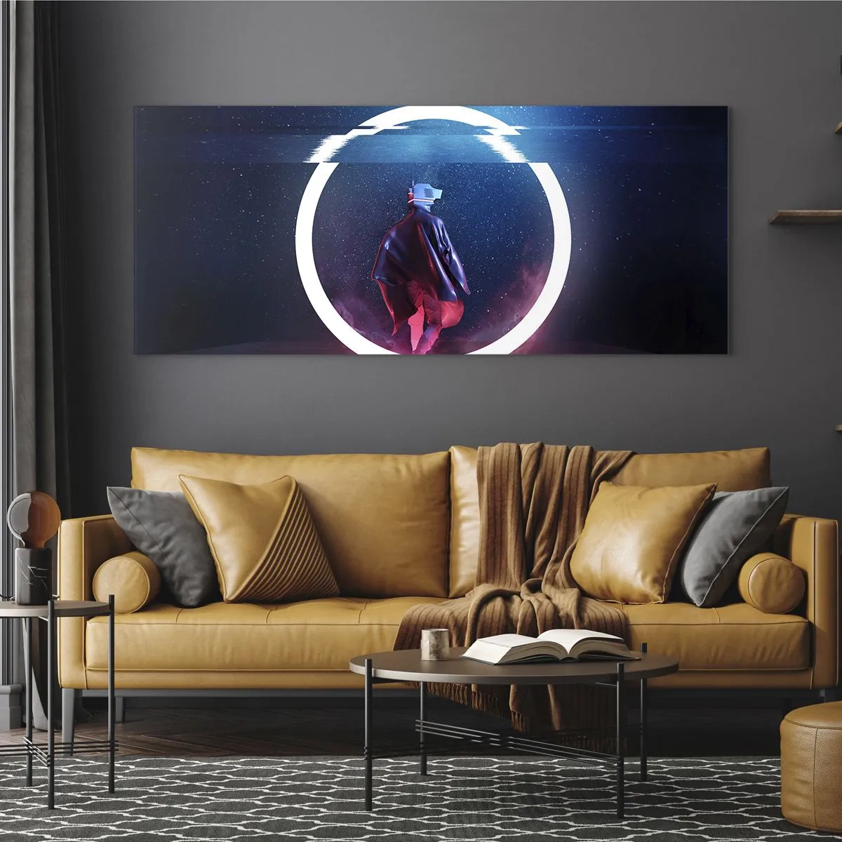 Tablou pe sticlă - Între lumi - 120x50 cm