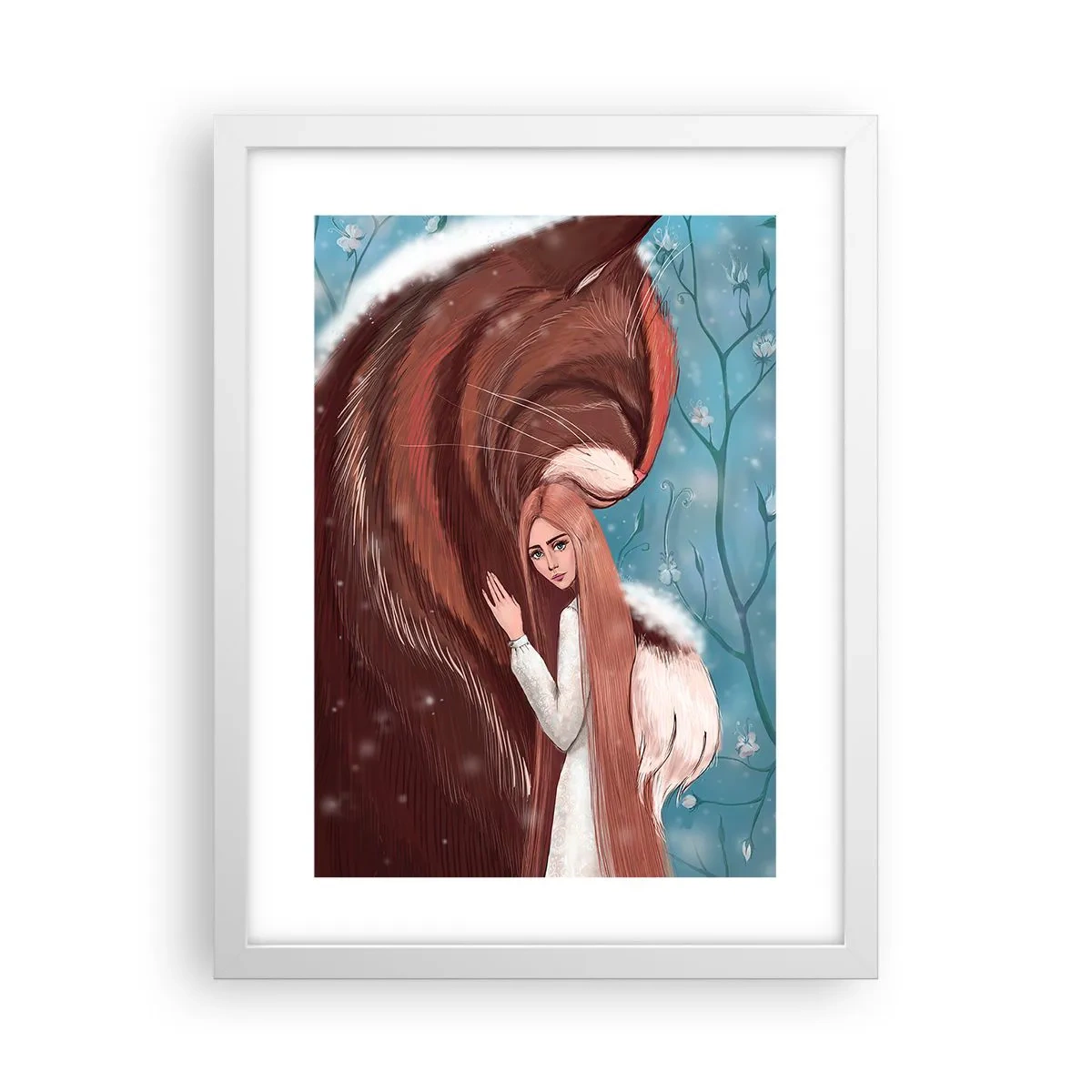 Poster în ramă albă - Bun venit în basm - 30x40 cm