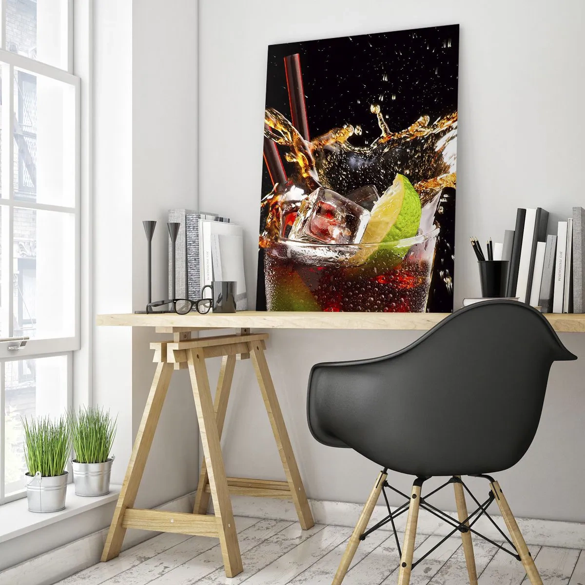 Tablou pe sticlă - Bucurie și energie colorată - 50x70 cm