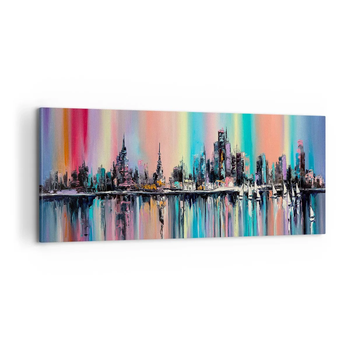 Tablou pe pânză - Strălucește cu lumina nopții - 100x40 cm