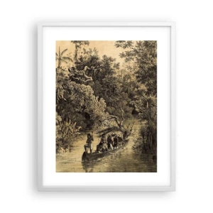 Poster în ramă albă - Călătorie la sursă - 40x50 cm