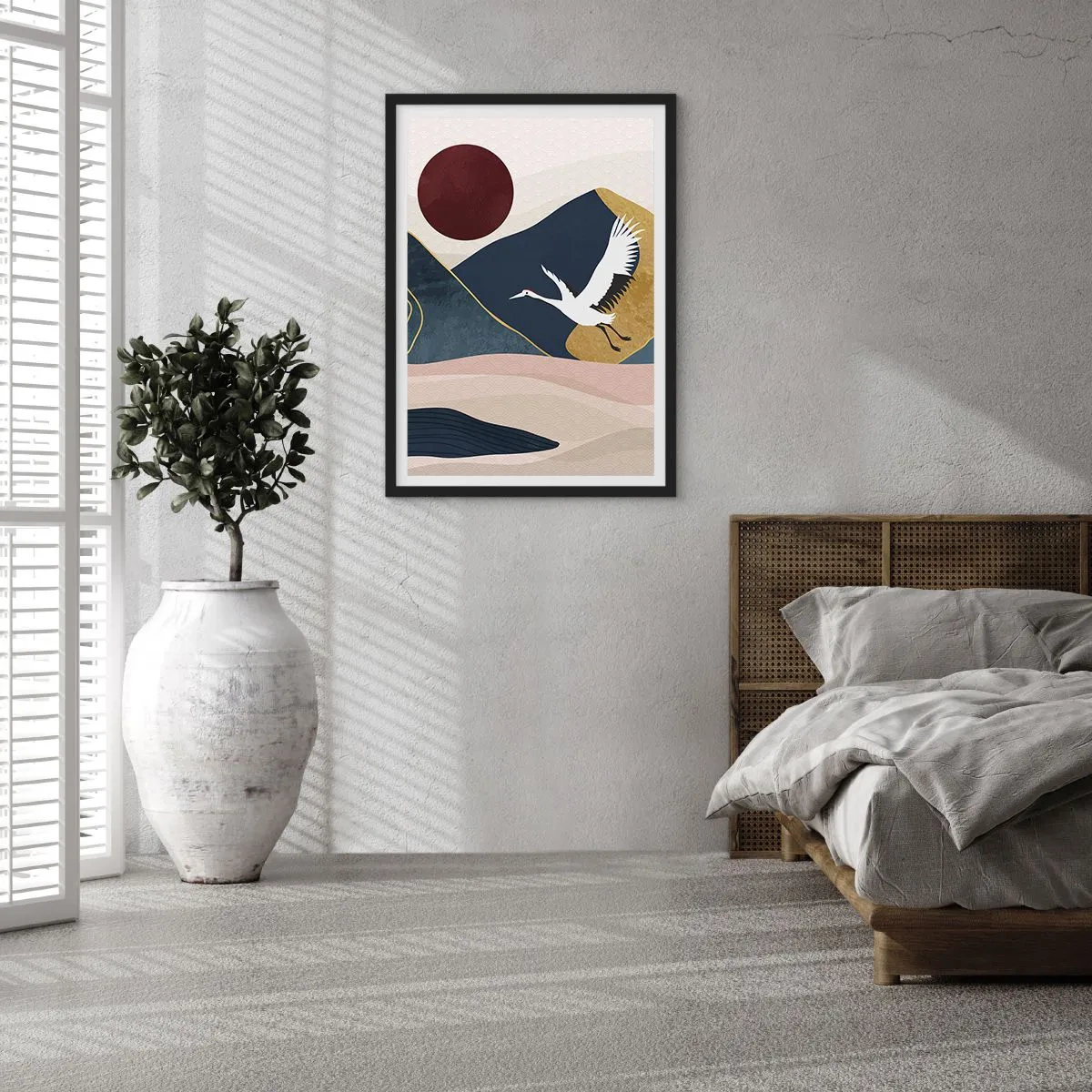 Poster în ramă neagră - Și ziua a zburat din nou - 61x91 cm
