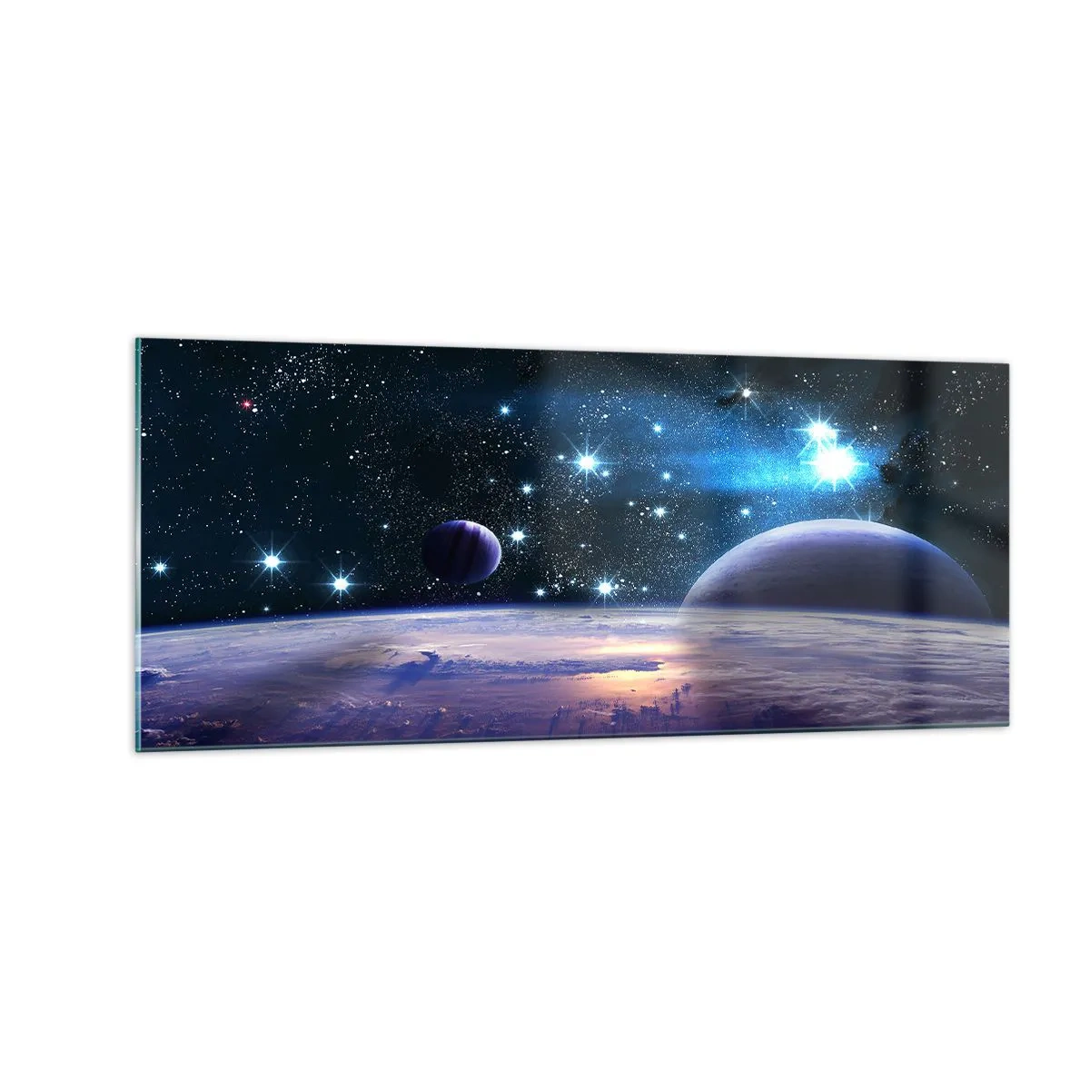 Tablou pe sticlă - Tot singuri? - 100x40 cm