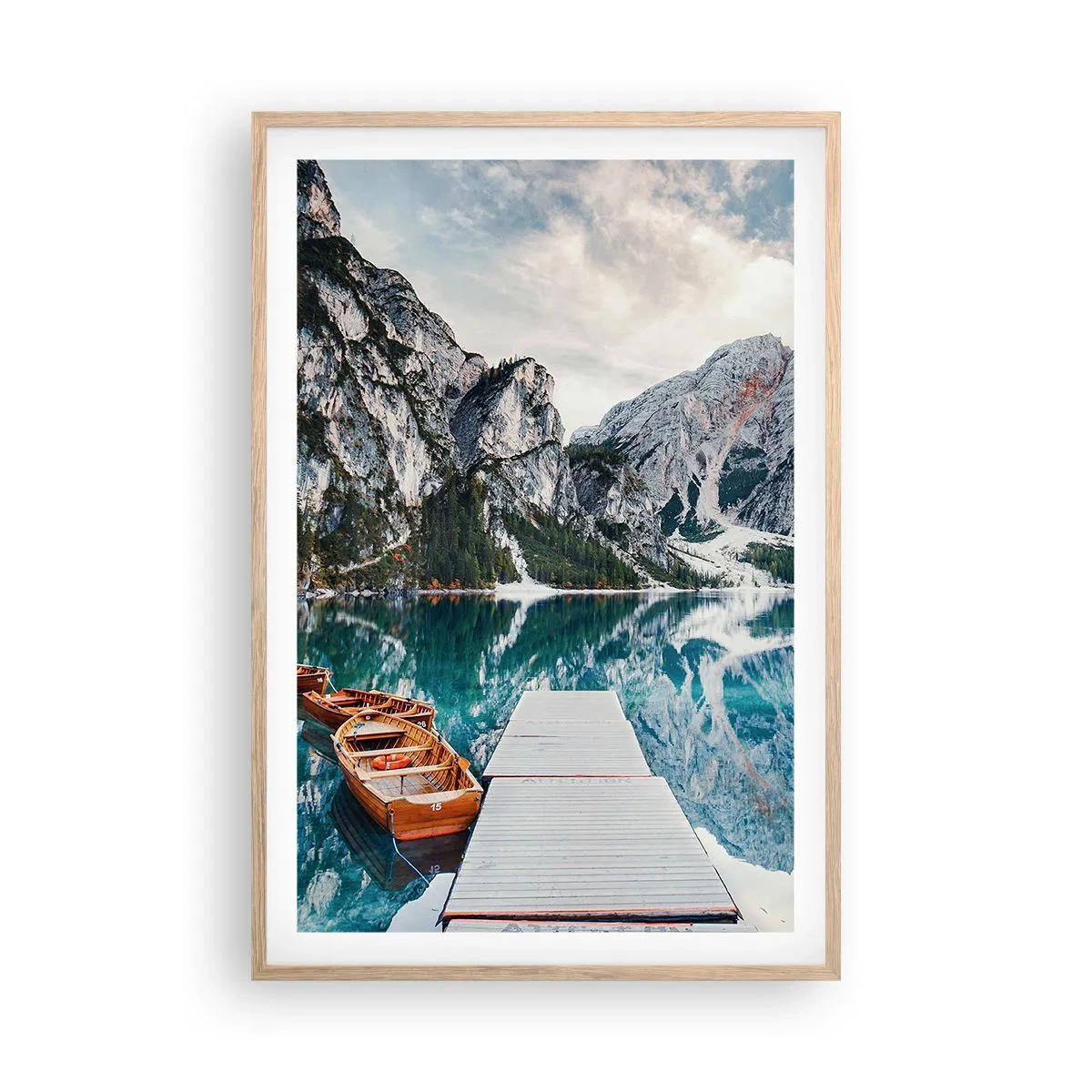 Poster în ramă de stejar deschis - Îți vom arăta frumusețea - 61x91 cm