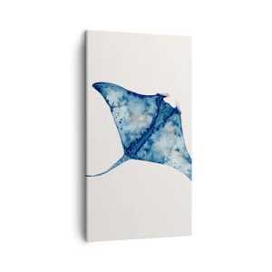 Tablou pe pânză - Viața în albastru - 45x80 cm