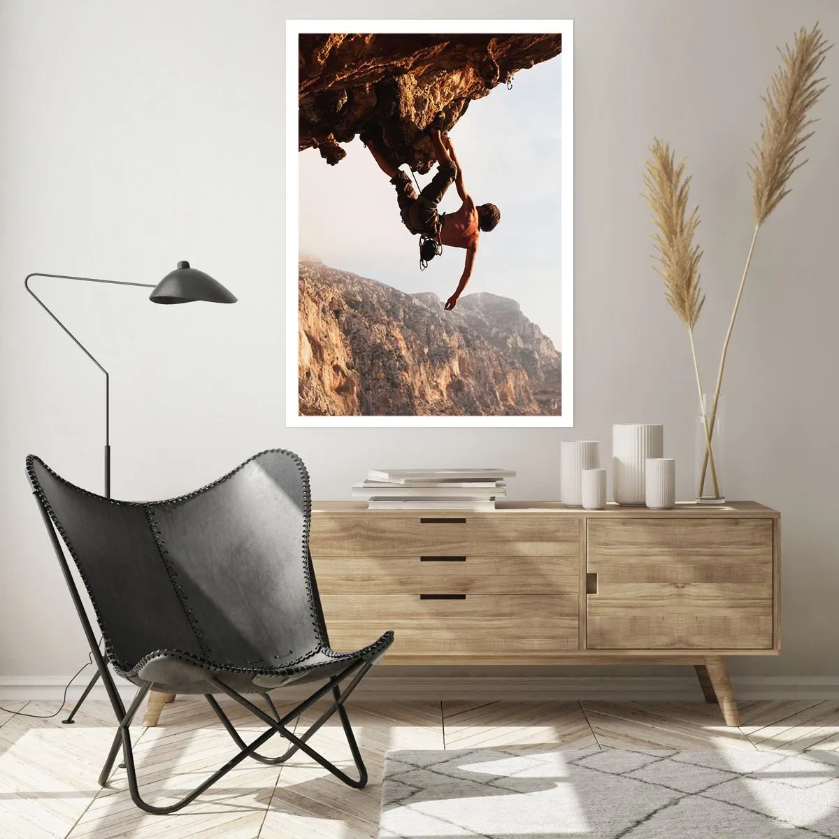 Poster - Lumea s-a micșorat într-un pumn pe un afloriment de bolovani - 61x91 cm