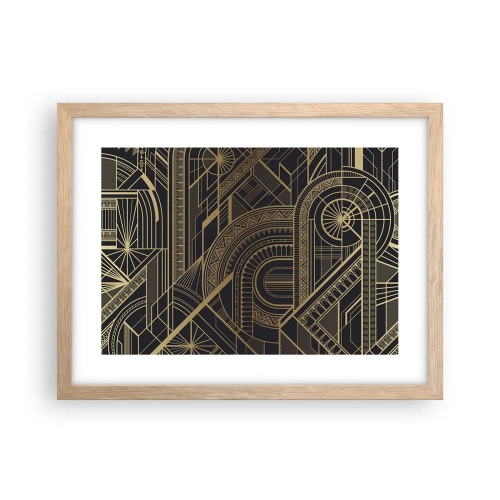 Poster în ramă de stejar deschis - Concepte, idei, planuri - 40x30 cm