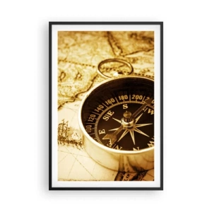 Poster în ramă neagră - Est sau vest? - 61x91 cm
