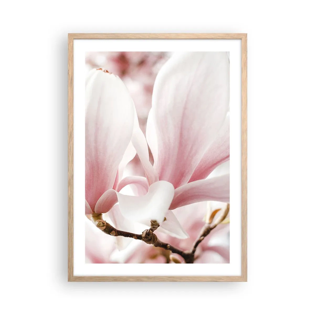 Poster în ramă de stejar deschis - Imensitatea sensibilității - 50x70 cm