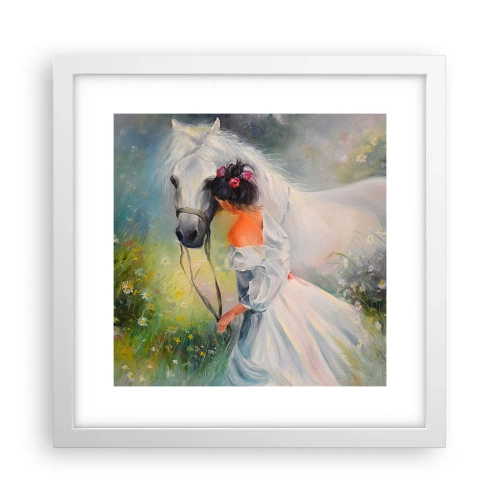 Poster în ramă albă - Ca dintr-un vis frumos - 30x30 cm