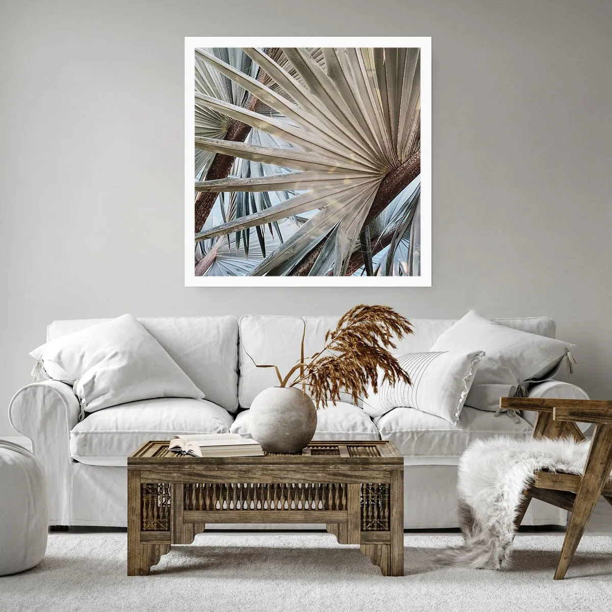Poster - Evantaie din tropice - 60x60 cm