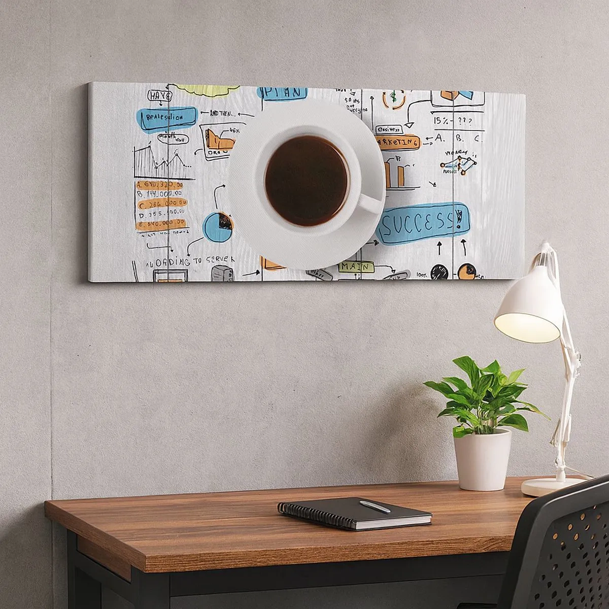 Tablou pe pânză - Timp pentru o pauză - 100x40 cm