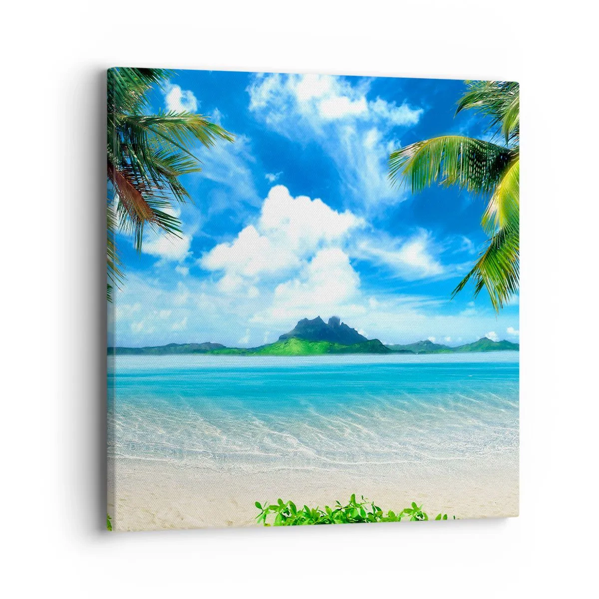 Tablou pe pânză - Azur de la tropice - 40x40 cm