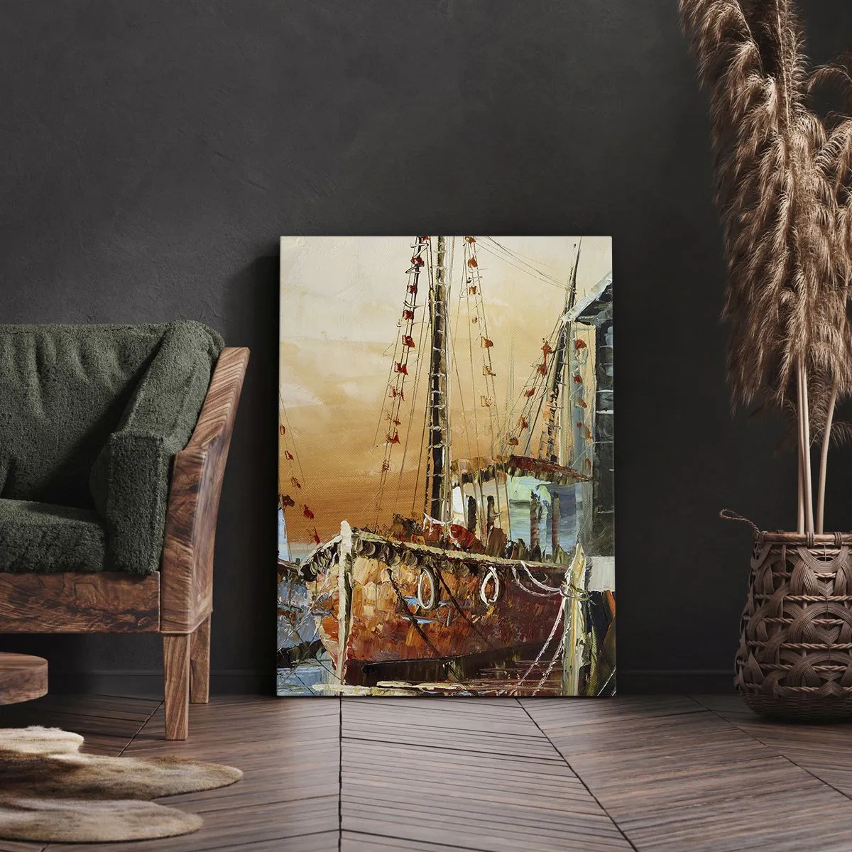 Tablou pe pânză - Întoarcere pașnică - 45x80 cm