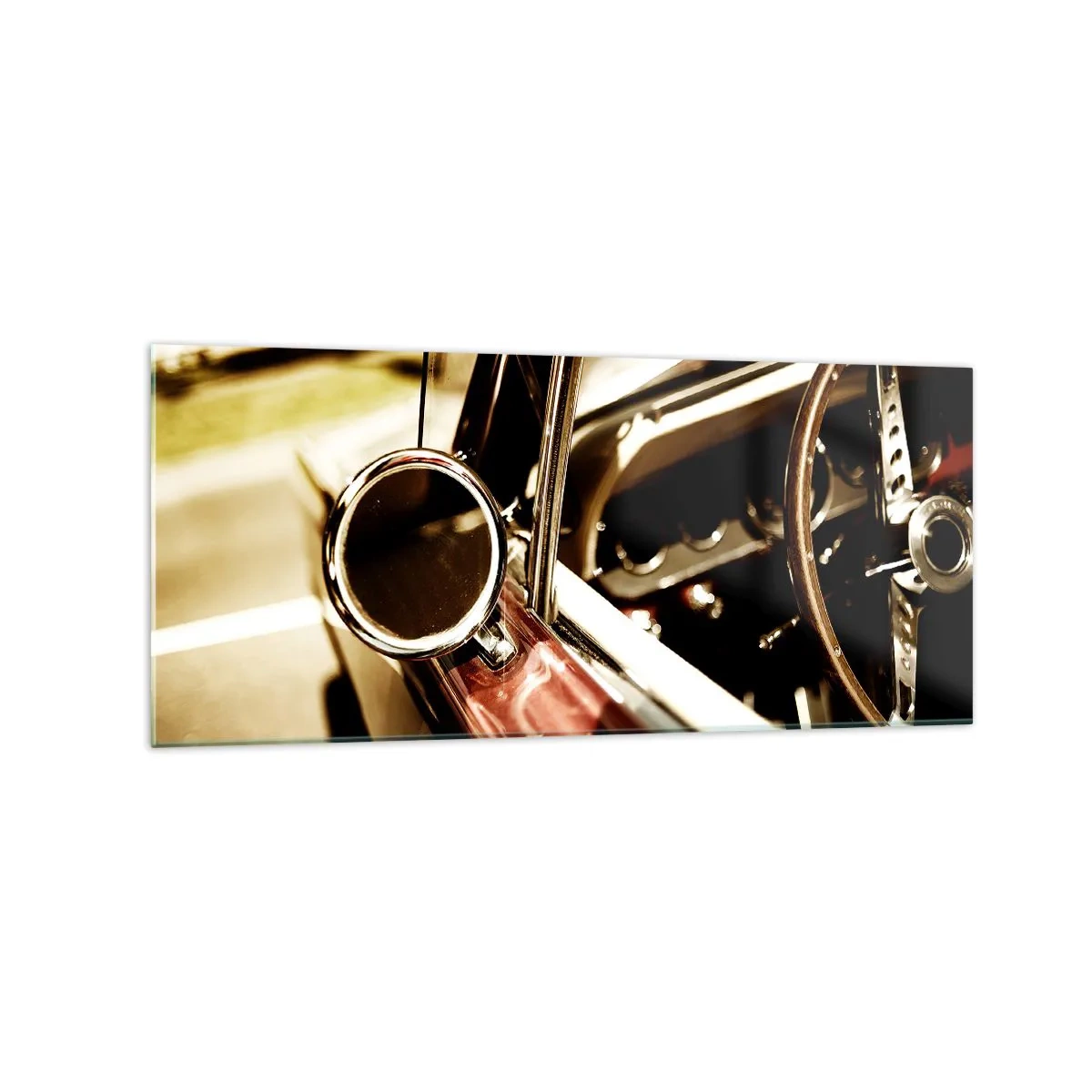 Tablou pe sticlă - O mașină cu suflet - 120x50 cm