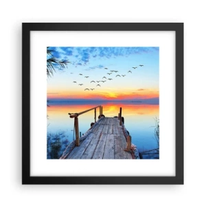 Poster în ramă neagră - E timpul să ne întoarcem... - 30x30 cm