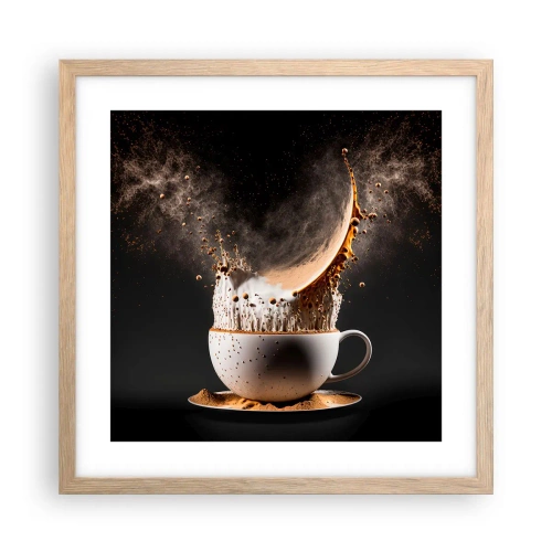 Poster în ramă de stejar deschis - O explozie de arome - 40x40 cm
